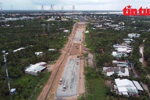 Tăng tốc thi công, đảm bảo tiến độ cán đích cao tốc Mỹ Thuận - Cần Thơ