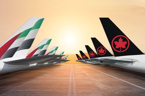 Emirates bắt tay Air Canada để khai thác các chuyến bay đến và đi từ Montreál