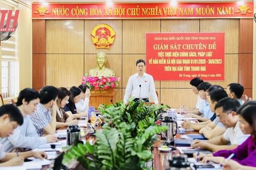 Giám sát việc thực hiện chính sách pháp luật về BHXH tại các huyện Hà Trung và Hoằng Hóa