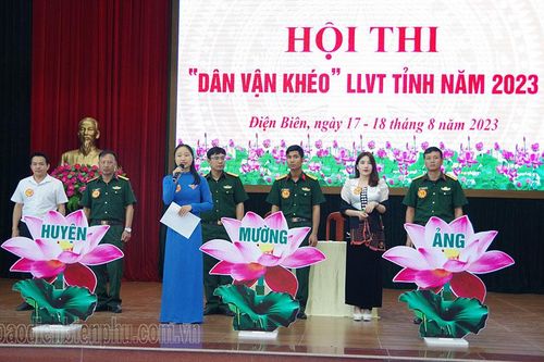 Hội thi dân vận khéo lực lượng vũ trang tỉnh