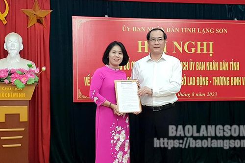 Sở Lao động – Thương binh và Xã hội tỉnh Lạng Sơn có tân Phó Giám đốc