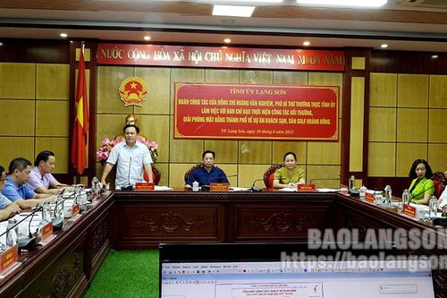 Phấn đấu hoàn thành giải phóng mặt bằng dự án khách sạn, sân golf Hoàng Đồng trong năm 2023