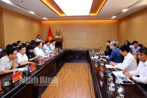 Lãnh đạo UBND tỉnh làm việc với Tập đoàn Wartsila về đề xuất xây dựng Dự án Nhà máy điện linh hoạt ICE tại Ninh Bình
