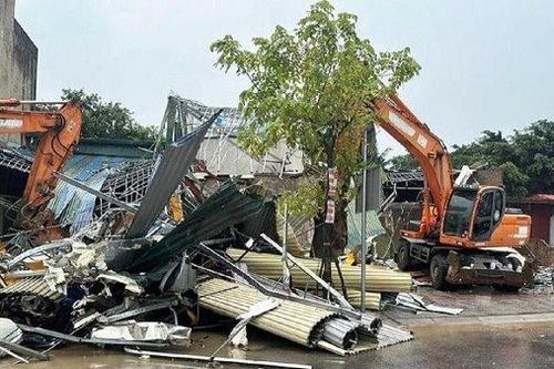 Hải Phòng: Huyện An Dương thông tin về việc giải phóng mặt bằng làm sập mái nhà dân
