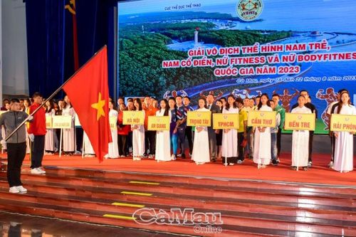 Khai mạc giải vô địch thể hình nam trẻ Quốc gia năm 2023