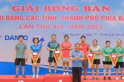 Báo Hànôịmới đứng thứ 4 chung cuộc Giải Bóng bàn báo Đảng các tỉnh, thành phố phía Bắc lần thứ XIX