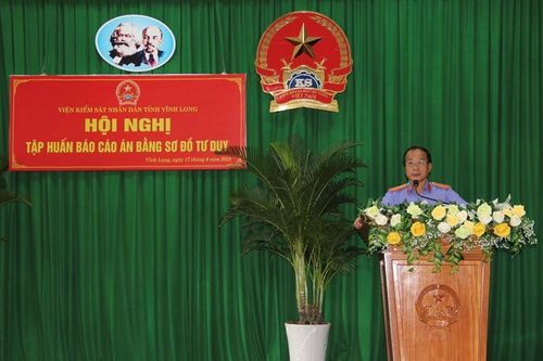 VKSND tỉnh Vĩnh Long tổ chức Hội nghị tập huấn báo cáo án bằng sơ đồ tư duy