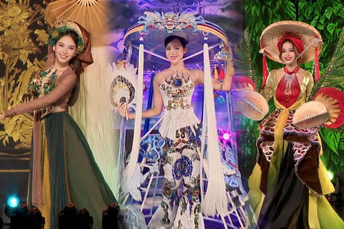 Dàn Hoa, Á hậu lộng lẫy tổng duyệt Trang phục dân tộc Miss Grand VN 2023