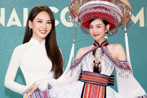 Thùy Tiên hóa 'nàng Mị', Mai Phương đạp xe lên thảm đỏ Miss Grand VN