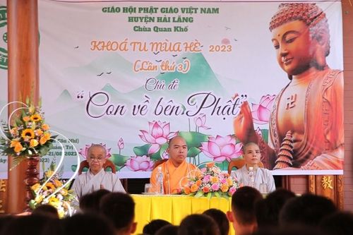 Quảng Trị: Khai mạc khóa tu mùa hè 'Con về bên Phật' lần thứ 3 tại chùa Quan Khố