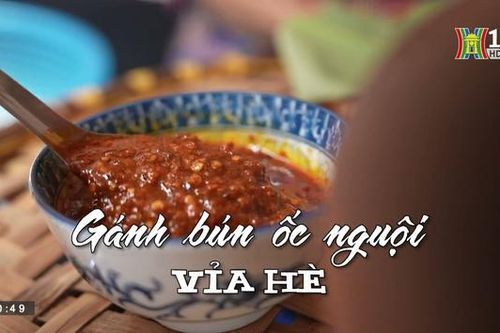 Gánh bún ốc nguội vỉa hè| Nhịp sống Hà Nội| 19/8/2023