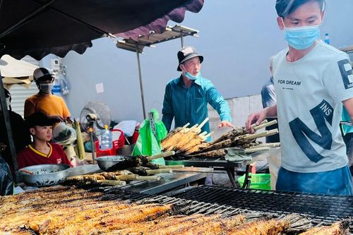 Nhớ cá lóc đồng nướng trui