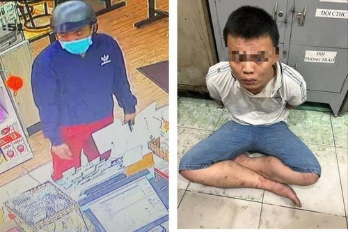 Bắt đối tượng cướp tiền tại cửa hàng tiện lợi lúc rạng sáng