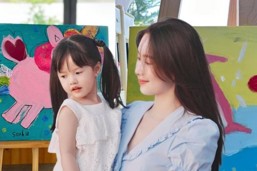 Con gái của Đặng Thu Thảo bộc lộ năng khiếu hội họa, có câu nói gây xúc động