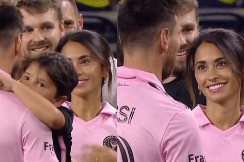 Bà xã gây sốt với ánh nhìn đặc biệt dành cho Messi sau khi siêu sao 36 tuổi có danh hiệu lịch sử
