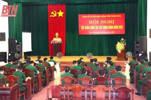 Bộ đội Biên phòng tỉnh tập huấn công tác xây dựng đảng năm 2023