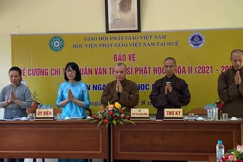 Học viện Phật giáo VN tại Huế tổ chức bảo vệ đề cương chi tiết luận văn thạc sĩ