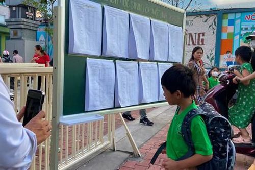 Thành phố Hồ Chí Minh: Học sinh lớp 1 tựu trường năm học mới