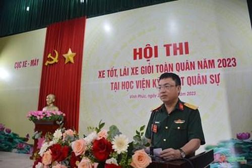 Cục Xe-Máy, Tổng cục Kỹ thuật chấm thi Hội thi xe tốt, lái xe giỏi tại Học viện Kỹ thuật Quân sự