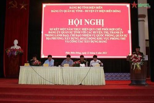 Điện Biên: Thực hiện tốt Quy chế phối hợp giữa Đảng ủy Quân sự tỉnh với các huyện, thị, thành ủy