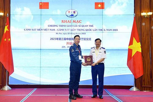 Khai mạc Chương trình giao lưu sĩ quan trẻ Cảnh sát biển Việt Nam - Cảnh sát biển Trung Quốc lần thứ 3