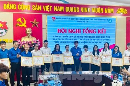 Tỉnh Đoàn Nghệ An tặng bằng khen 89 tập thể, cá nhân xuất sắc trong phong trào thanh niên