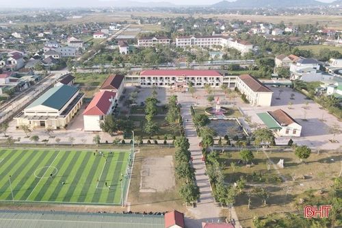 Lộc Hà huy động hơn 670 tỷ đồng xây dựng trường lớp để đạt 'mục tiêu kép'