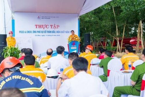 KCM tổ chức thực tập phương án phòng cháy chữa cháy và cứu nạn cứu hộ năm 2023