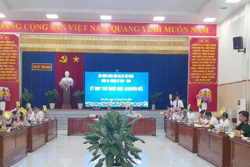 HĐND TX. Tân Châu thông qua 7 nghị quyết chuyên đề