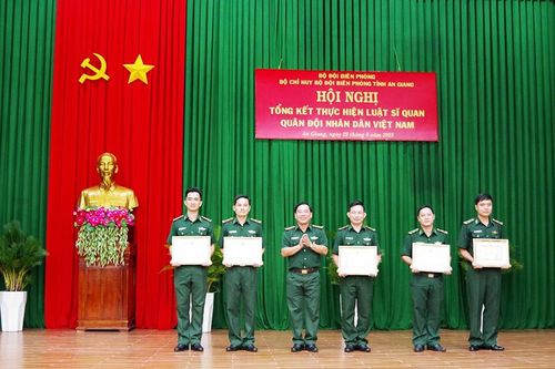 Bộ đội Biên phòng tỉnh An Giang tổng kết thực hiện Luật Sĩ quan
