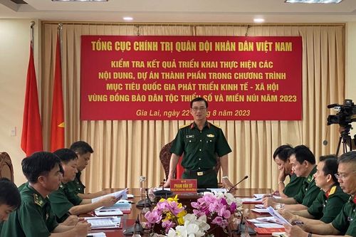 Kiểm tra kết quả thực hiện chương trình mục tiêu quốc gia tại Bộ đội Biên phòng Gia Lai
