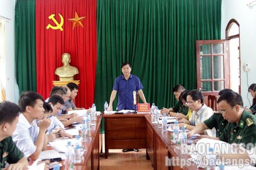 Kiểm tra xây dựng nông thôn mới tại huyện Cao Lộc