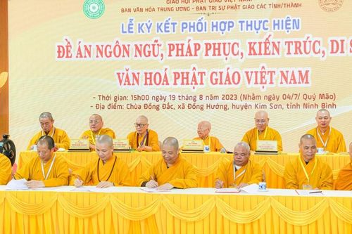 Ban Văn hóa T.Ư ký kết hợp tác lan tỏa các đề án với Ban Trị sự GHPGVN 11 tỉnh phía Bắc