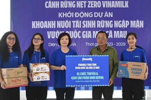 Vinamilk triển khai dự án tái sinh 25ha rừng ngập mặn tại Cà Mau
