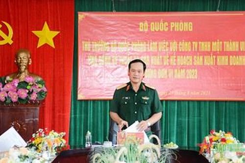 Thượng tướng Vũ Hải Sản: Công ty TECAPRO chú trọng phát huy hiệu quả các lĩnh vực mũi nhọn