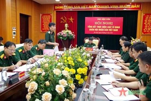 Cục Hậu cần, Tổng cục Hậu cần tổng kết thực hiện Luật Sĩ quan Quân đội nhân dân Việt Nam