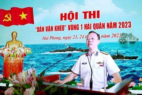 Vùng 1 Hải quân: 196 thí sinh tham gia Hội thi 'Dân vận khéo' năm 2023