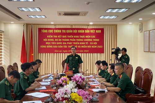 Kiểm tra kết quả triển khai thực hiện Chương trình mục tiêu quốc gia tại BĐBP Gia Lai