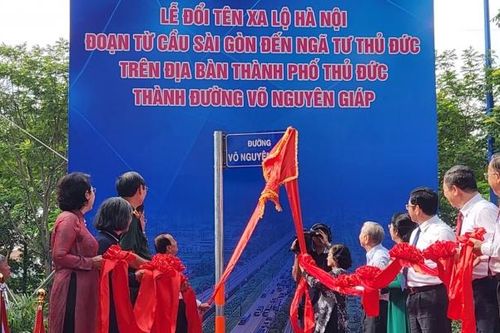 TPHCM: Chính thức đổi tên một phần xa lộ Hà Nội thành đường Võ Nguyên Giáp