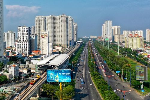 Ngày đầu trục Điện Biên Phủ-Võ Nguyên Giáp-Xa lộ Hà Nội ở TP.HCM thành hình