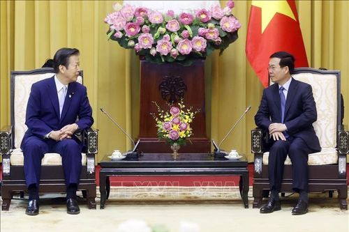 Chủ tịch nước Võ Văn Thưởng tiếp Chủ tịch Đảng Công minh Nhật Bản