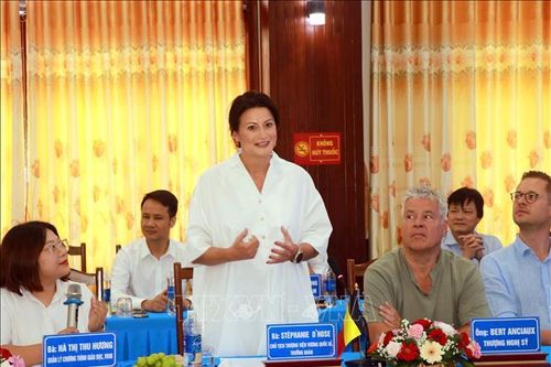 Chủ tịch Thượng viện Vương quốc Bỉ Stephanie D'Hose thăm và làm việc tại Quảng Trị