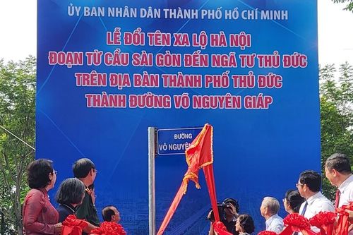 TP.HCM chính thức có đường mang tên Võ Nguyên Giáp