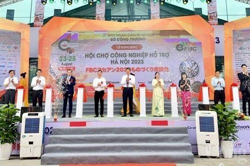 Khai mạc Hội chợ Công nghiệp hỗ trợ Hà Nội năm 2023