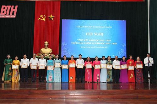 Quảng Xương phấn đấu giữ vững vị trí trong tốp đầu toàn tỉnh về chất lượng giáo dục toàn diện