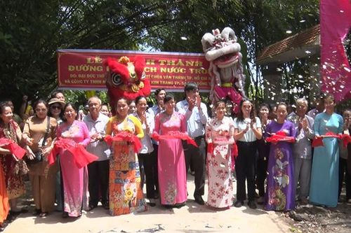 Khánh thành đường đan trên 1,5 tỷ đồng