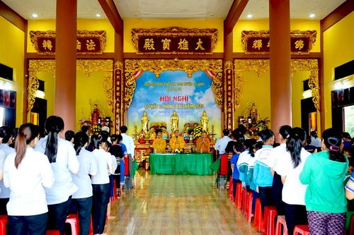 Kon Tum: Ban Trị sự Phật giáo H.Sa Thầy sơ kết Phật sự 6 tháng đầu năm
