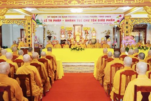 Trường hạ chùa Hưng Phước tạ pháp và kỷ niệm 30 năm thành lập đạo tràng an cư