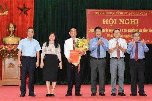 Giám đốc Sở Xây dựng Quảng Ngãi làm Bí thư Huyện ủy Sơn Tịnh