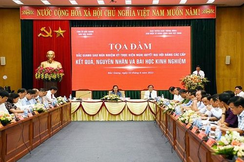 Bắc Giang: Nhiều bài học kinh nghiệm quý giá sau nửa nhiệm kỳ thực hiện Nghị quyết Đại hội Đảng các cấp